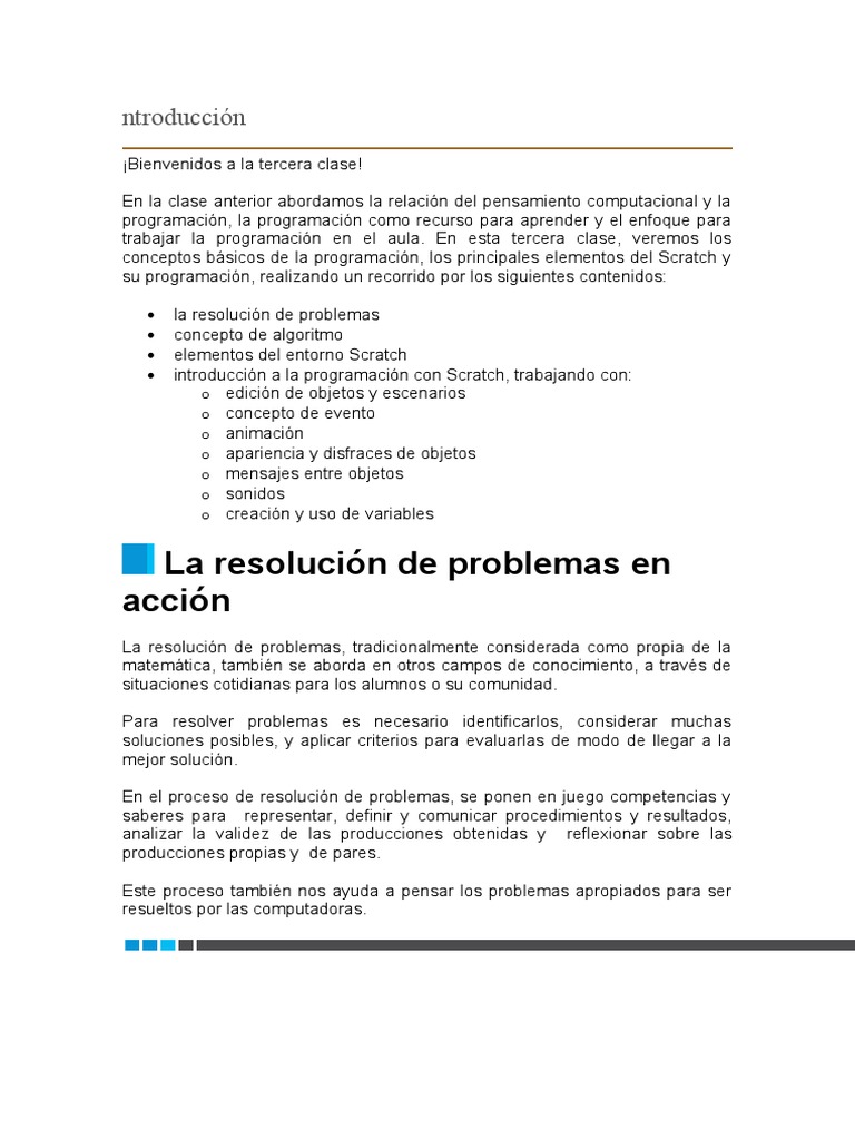 Introduccion A Scrach Pdf Scratch Lenguaje De Programación