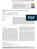 Assessing Impacts of Mining Recent Contr