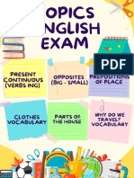 Topics English Exam