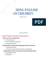 Teaching English To Children Course Presentation
