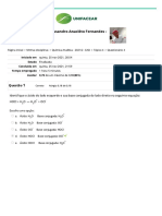 Química Analítica - Questionário 4