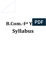 B Com Syllabus