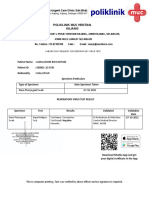 Poliklinik Muc Hentian Kajang:: 680801-10-5585: Malaysian Specimen Particulars