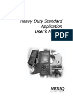 Heavy Duty Standard Application User's Manual