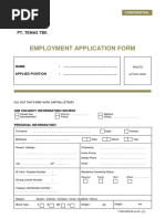 Employment Application Form