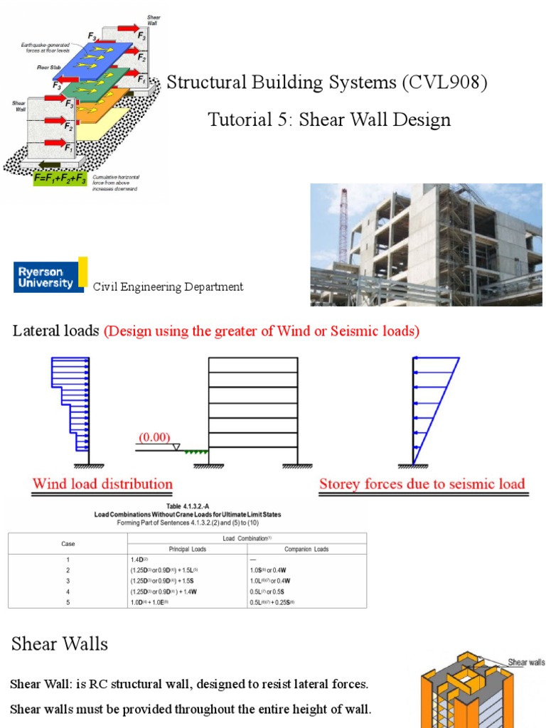 Design of Shear Walls for Lateral Load Resistance in Multi-Storey ...
