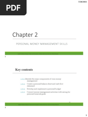 Chapter 2 Personal money management skills - student