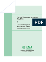 Cost and Management Accountants: (Amended Upto November 11, 2014)