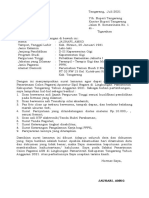 Format Surat Lamaran Casn Kab Tangerang 2021