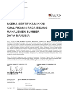 7 SKEMA SERTIFIKASI Kualifikasi 4 Bidang MSDM 1