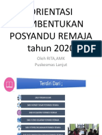 Posyandu Remaja 2020