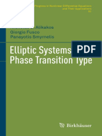 Elliptic Systems of Phase Transition Type: Nicholas D. Alikakos Giorgio Fusco Panayotis Smyrnelis