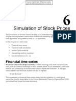 Simulation of Stock Prices: Financial Time Series
