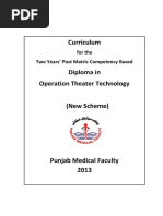 Operation Theatre Standard Procedures | PDF | Operating Theater | Medicine