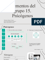 Elementos Del Grupo 15. Pnicógenos.