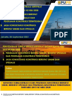 Penyetaraan Subklasifikasi Sertifikat Badan Usaha Jasa Konstruksi, Jakarta 28 September 2021
