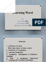 Learning Word Vocabulary