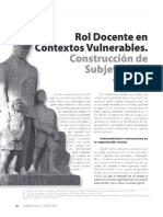 Rol Docente en Contextos Vulnerables. Construcción de Subjetividad Flavia Fiabane Salas 1 Nadiezhda Yañez Oyarzún 2 - PDF Descargar Libre