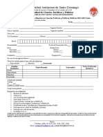 Formulario de Inscripción Maestría en Ciencias Políticas y Políticas Públicas 2019-2021