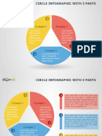 3 Parts Circle Infographics PowerPoint