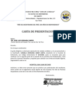 Carta de Presentacion Hospital de Pisco PDF