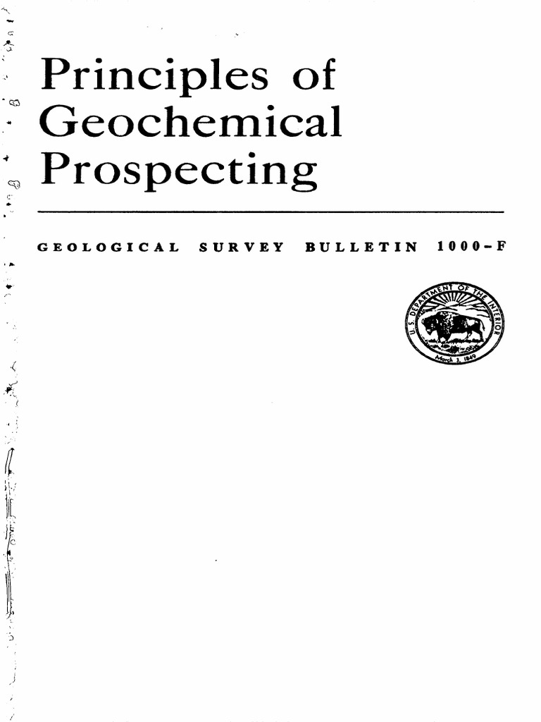 Principles of Geochemical Prospecting-Hawkes | PDF | Geochemistry ...