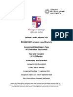 EC4001NI Economics and Society: Module Code & Module Title