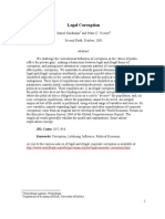 Legal Corruption: JEL Codes: O57, P16. Keywords: Corruption, Lobbying, Influence, Political Economy