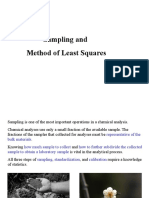 Sampling and Method of Least Squares