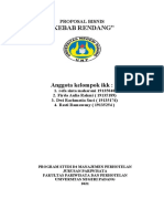 TGS Kelompok IKK - PROPOSAL BISNIS - KEBAB RENDANG