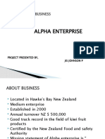 Alpha Enterprise: INTB7.01 International Business