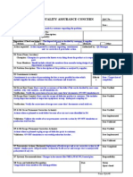 MAHINDRA SONA QUALITY ASSURANCE DOCUMENT