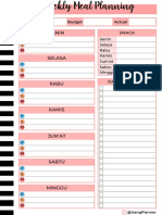 Meal Planner A5 PDF