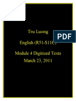 Tru Luong English (R51-S11C) Module 4 Digitized Texts March 23, 2011