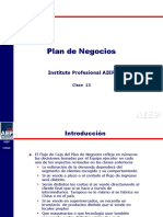 Clase 13 A 15 - Plan de Negocios