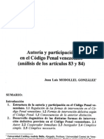 Autoria Y Participacion - D° Penal I