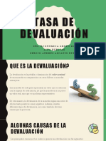 Tasa de Devaluacion