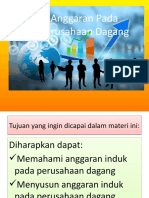 Pertemuan 15 - Anggaran Pada Perusahaan Dagang