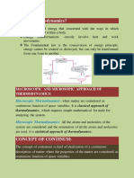 Thermodynamic System Notes