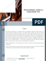 3.1. Slide. Personalidade Jurídica e Capacidade Civil