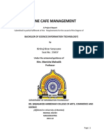 Online Cafe Management: Bachelor of Science (Information Technology)
