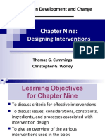 Organization Development and Change: Chapter Nine: Designing Interventions
