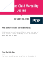 Infant and Child Mortalilty Decline: By: Saavedra, Imee