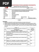 Theory of Constraints - Question Paper Set-2 (Semester III)