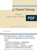Marketing Channel Strategy: Make-or-Buy Channel Analysis