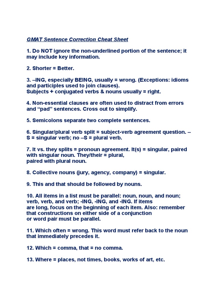 Answer Guidlines and Tips | PDF | Grammatical Number | Verb