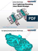 Automotive Lighting Housing Injection Mold Design