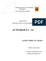 Actividad U3 - A2: Universidad Nacional Autónoma de México Facultad de Economía