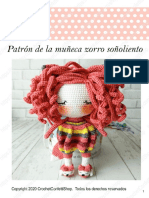 Pattern Sleepy Fox Crochet Confetti ES