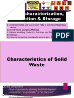 Waste Characterization, Collection & Storage